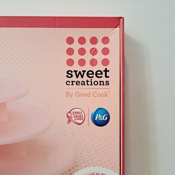 GOOD COOK Sweet Creations PINK Expandable 7 Pc. Cake Pop/ Cupcake Stand SEALED! - Picture 3 of 10
